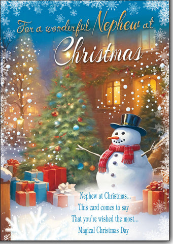Nephew Christmas card- Sentimental verse