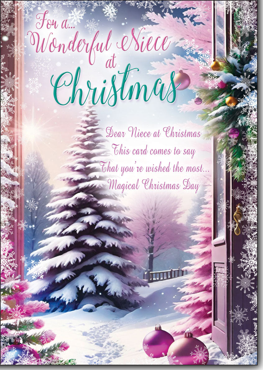 Niece Christmas card - loving verse