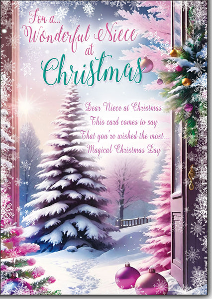 Niece Christmas card - loving verse