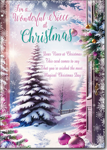 Niece Christmas card - loving verse