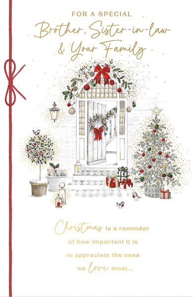 Brother and Sister in law and family Christmas card