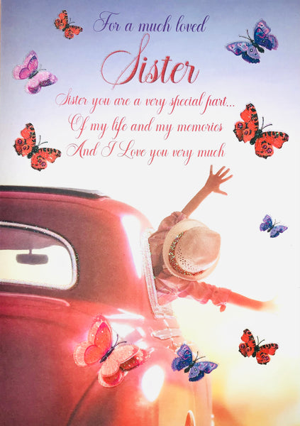Sister birthday card - sentimental verse