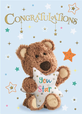 Congratulations card- cute bear