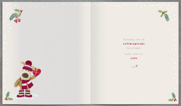 Granddaughter Christmas card- Boofle