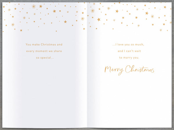 Fiancé Christmas card - Xmas tree