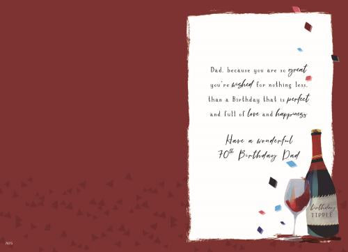 Dad 70th birthday card