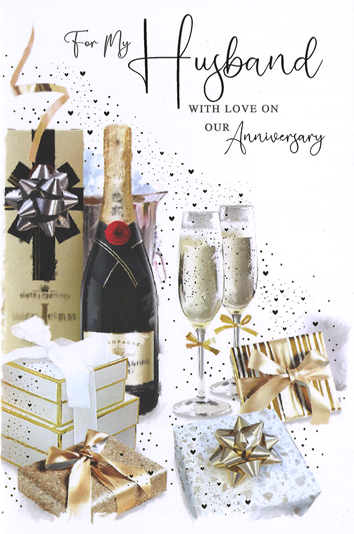 Husband anniversary card -classic anniversary