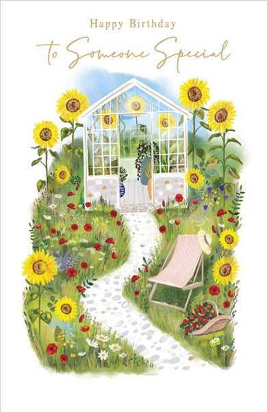 Someone Special birthday card- summer garden