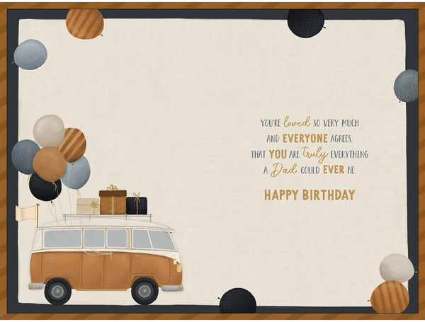 Dad birthday card - camper van