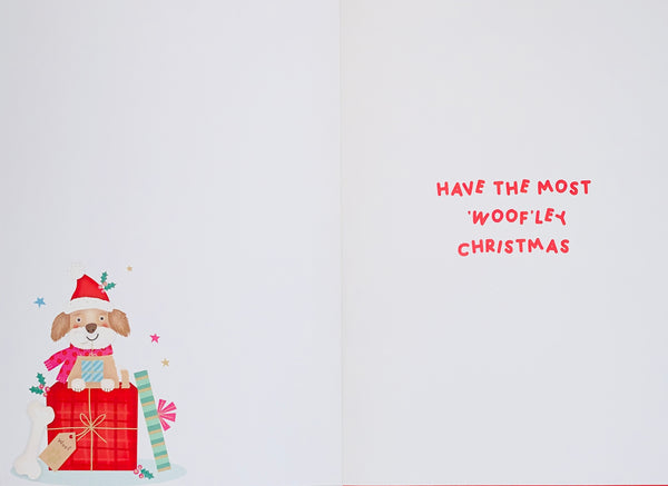 To the dog Christmas card - cute