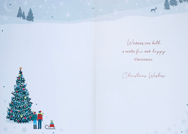 Both of you Christmas card- Xmas tree