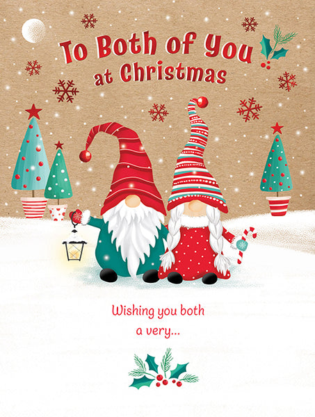 To both of you Christmas card - cute gonks