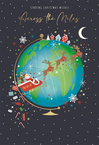 Across the miles Christmas card - around the world