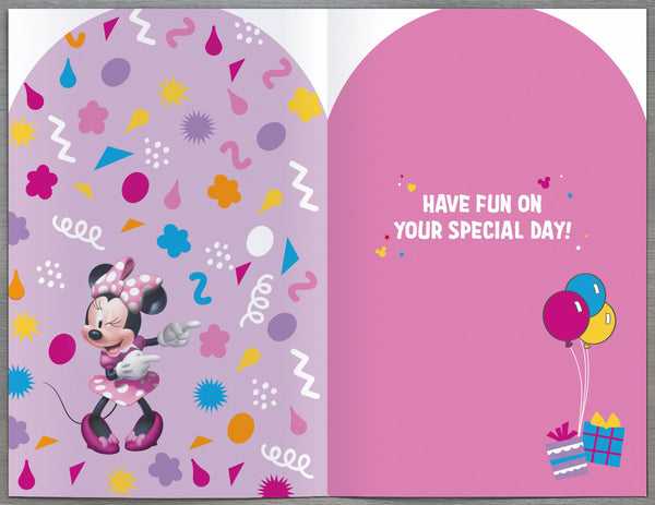 Age 2 birthday card - Minnie Mouse