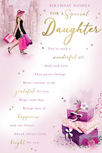 Daughter birthday card - sentimental verse
