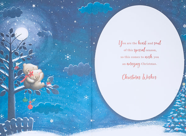 To both of you Christmas card- cute winter bears