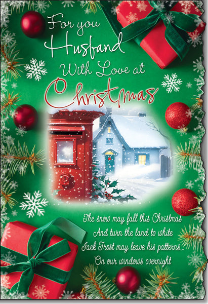 Husband Christmas card- sentimental verse