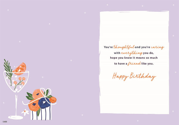 Friend birthday card - birthday cocktails