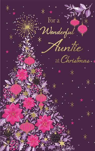 Auntie Christmas card- Christmas tree
