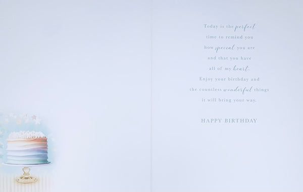 Someone Special birthday card - sentimental verse