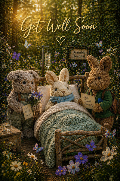 Get well card - Bramble bunnies