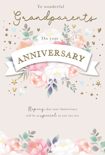 Grandparents wedding anniversary card