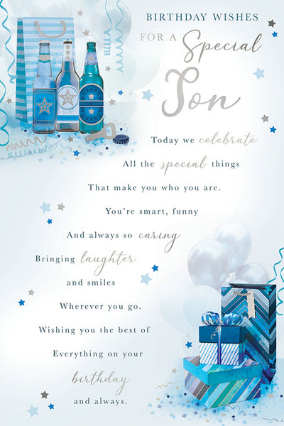 Son birthday card - Sentimental verse