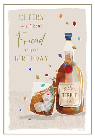 Friend birthday card - birthday cheers