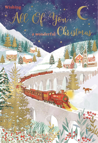 All of you Christmas card - Xmas train