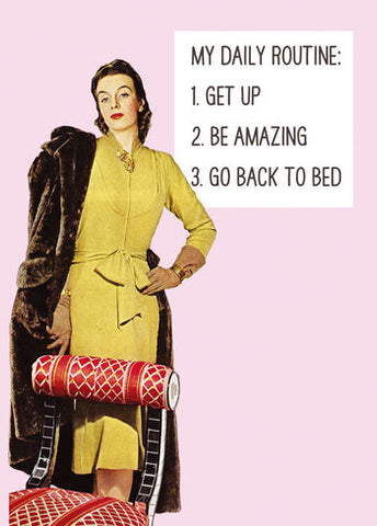 Funny birthday card - be amazing