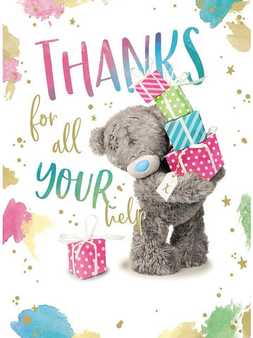 Me to you Thank you card