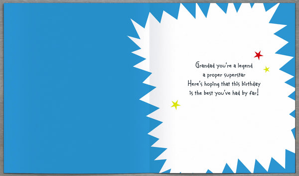Grandad birthday card - relaxing armchair