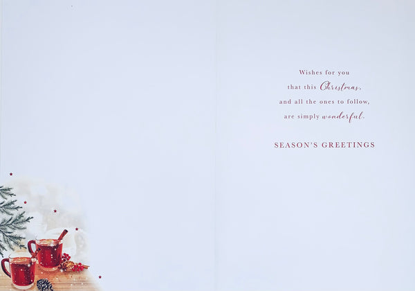 Friend Christmas card- sentimental verse