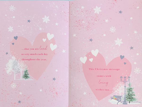 Wife Christmas card- luxury large card