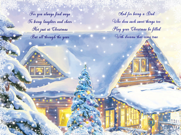 Dad Christmas card - Sentimental verse