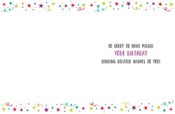 Belated birthday card- dazzles