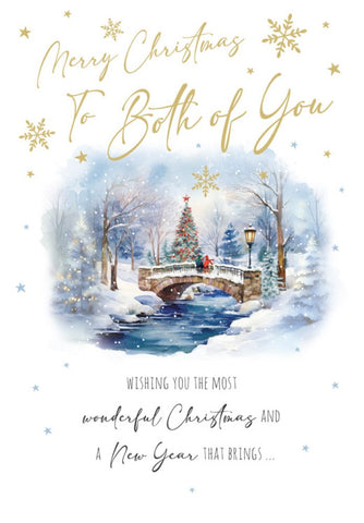 To both of you Christmas card- winter scene