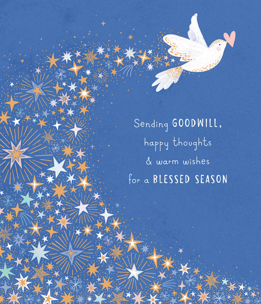 Religious Christmas card - Christmas dove