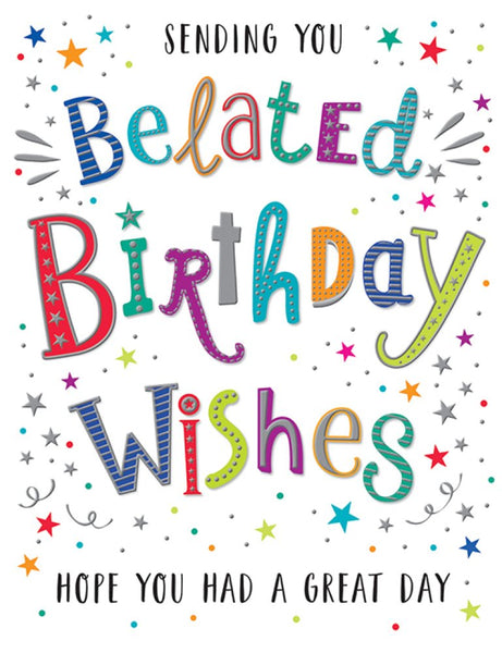 Belated birthday card- dazzles