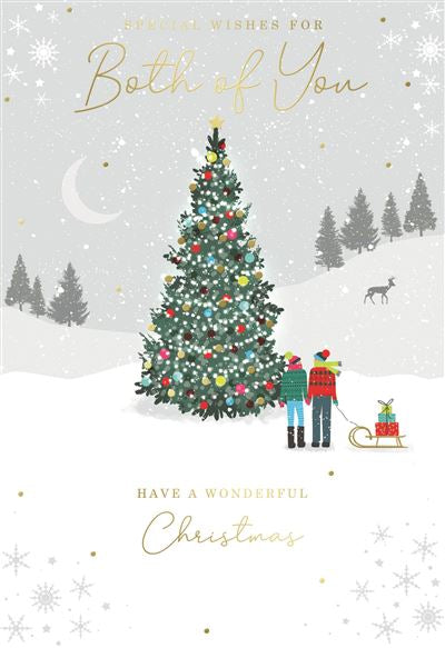 Both of you Christmas card- Xmas tree