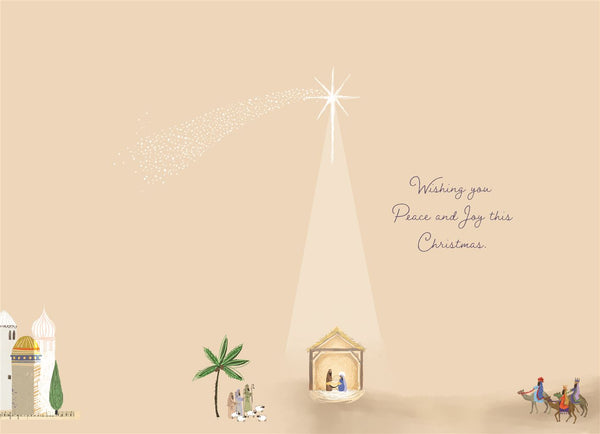 Religious Christmas card - Bethlehem
