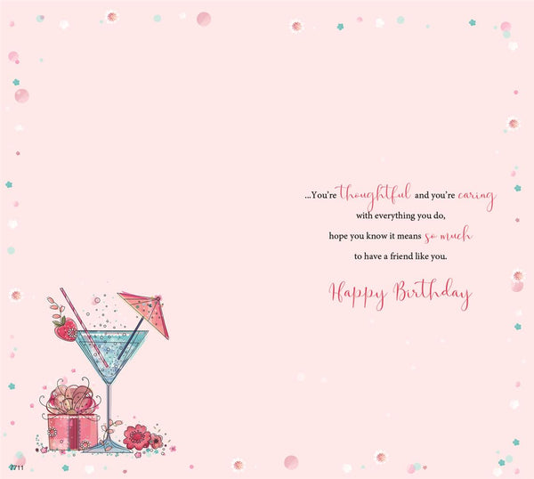 Friend birthday card - birthday cocktails
