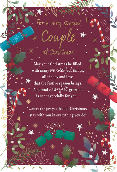 To a special couple Christmas card- Long verse