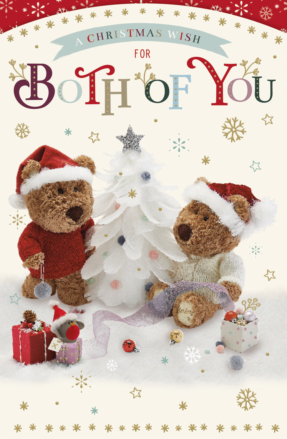 Both of you Christmas card - Xmas bears