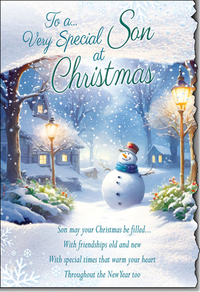 Son Christmas card - sentimental verse