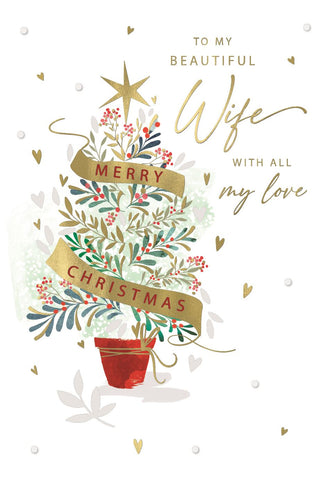 Wife Christmas card- Christmas tree