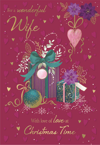 Wife Christmas card- Christmas celebrations