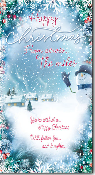 Across the miles Christmas card