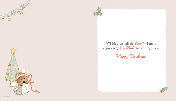 To All the family Christmas card - cute bears