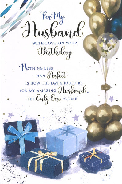 Husband birthday card - sentimental verse